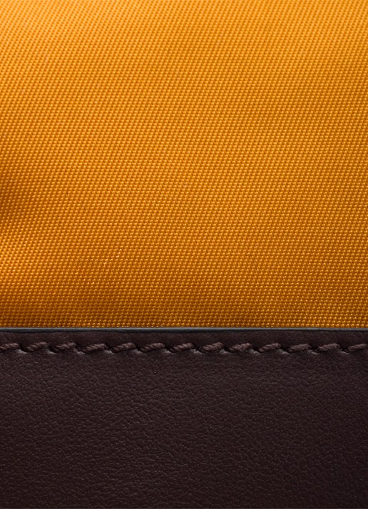 Prada Speedrock Re-Nylon telefoonhoesje met leren details en afneembare schouderriem - detail 3 orange