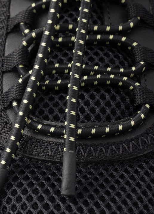 Prada Speedrock sneaker van leer met mesh details - detail 5 zwart