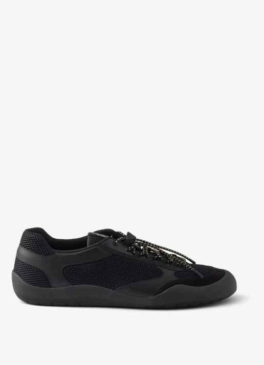 Prada Speedrock sneaker van leer met mesh details