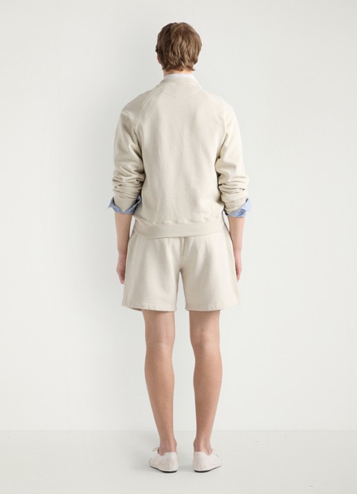 Prada Straight fit korte joggingbroek met steekzakken - achterkant 3 gebroken wit