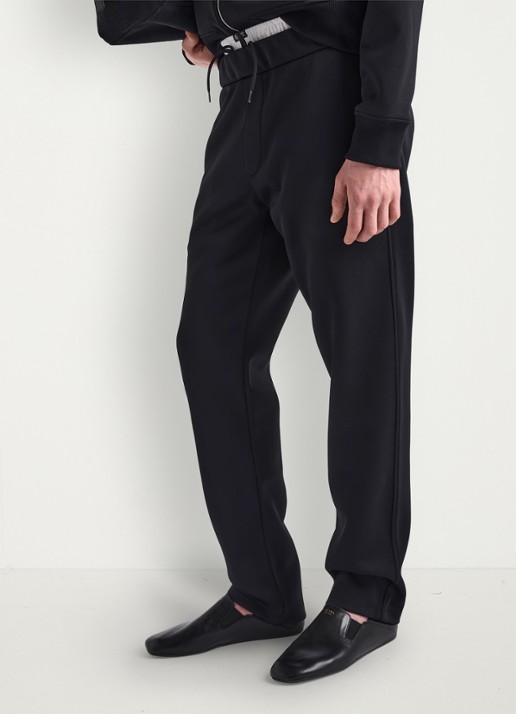 Prada Straight fit pantalon met steekzakken - detail zwart
