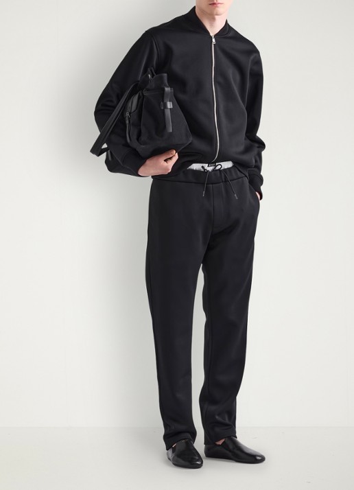 Prada Straight fit pantalon met steekzakken - voorkant 5 zwart