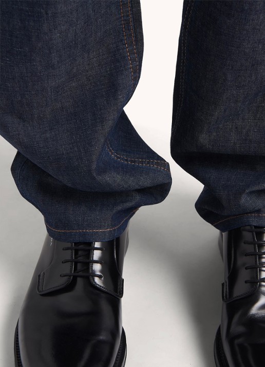 Prada Straight leg jeans met donkere wassing - detail 2 indigo