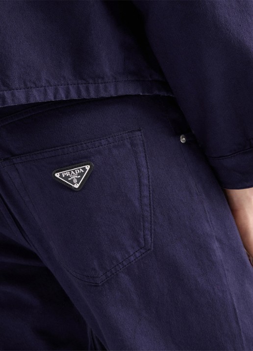 Prada Straight leg jeans met donkere wassing - detail 5 indigo