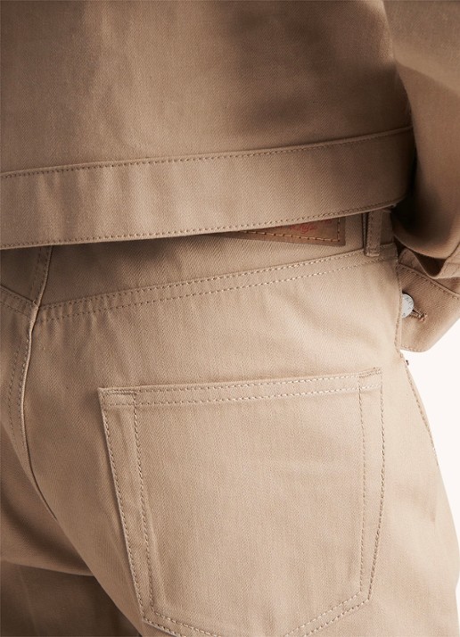 Prada Straight leg jeans met gekleurde wassing - detail beige