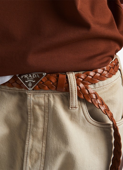 Prada Straight leg jeans met gekleurde wassing - detail 3 beige