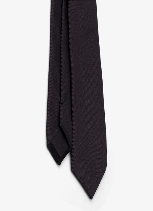 Prada Stropdas van zijde met logo - detail 3 zwart