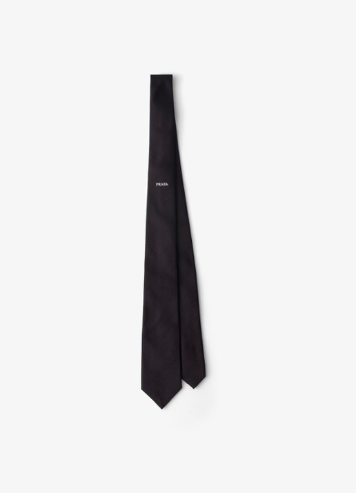 Prada Stropdas van zijde met logo