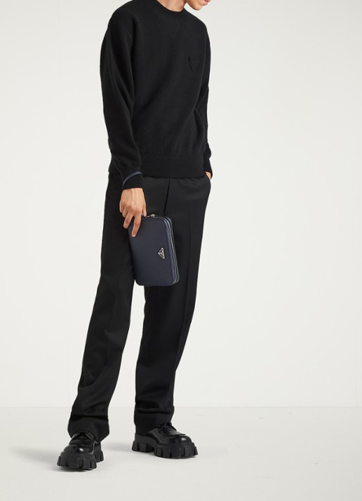 Prada Sweater van kasjmier - voorkant 5 zwart