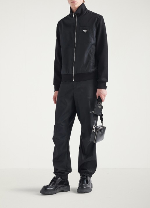 Prada Sweatvest met logo - voorkant 2 zwart