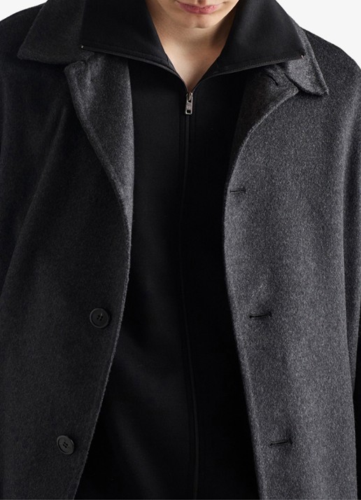 Prada Sweatvest met ritszakken - detail 4 zwart