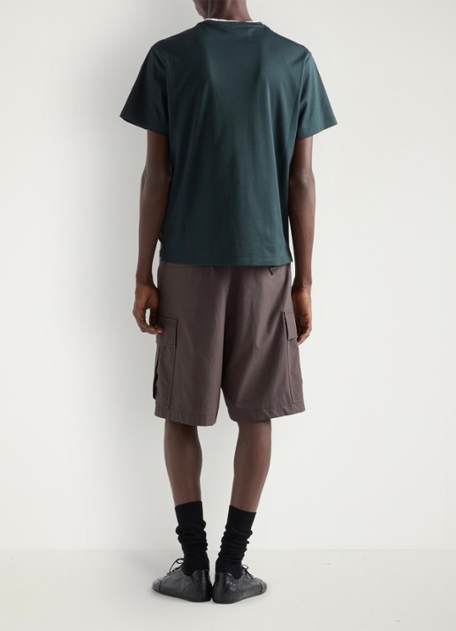 Prada T-shirt met logo - achterkant 3 groen