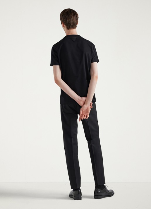 Prada T-shirt met ronde hals in 3-pack - achterkant 3 zwart