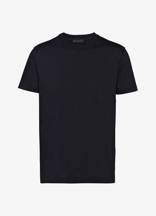 Prada T-shirt met ronde hals in 3-pack - voorkant zwart
