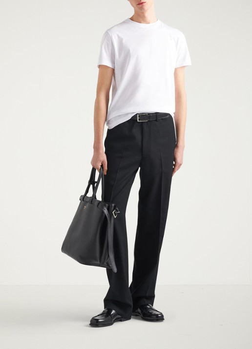 Prada T-shirt met ronde hals in 3-pack - voorkant 6 wit