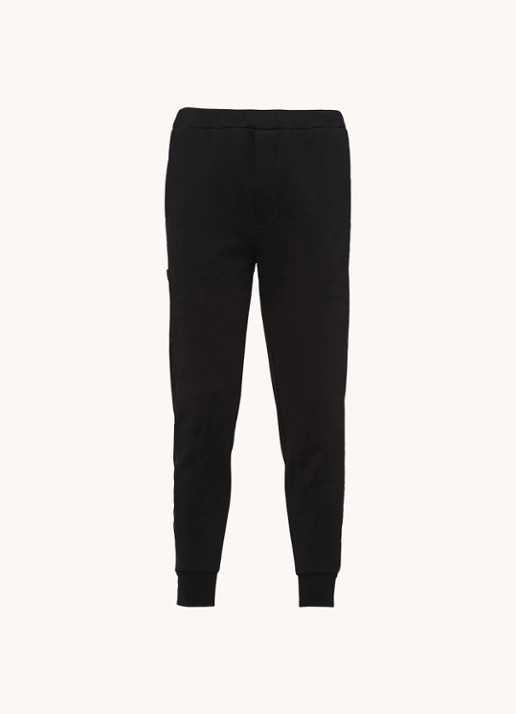 Prada Tapered fit joggingbroek met steekzakken - voorkant 4 zwart