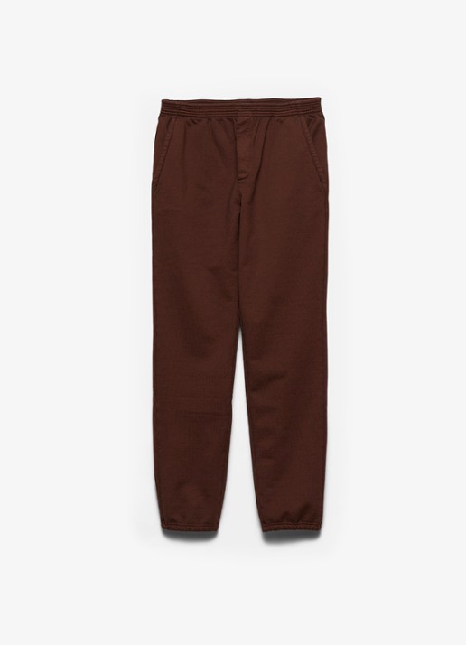 Prada Tapered fit joggingbroek met steekzakken - voorkant bruin