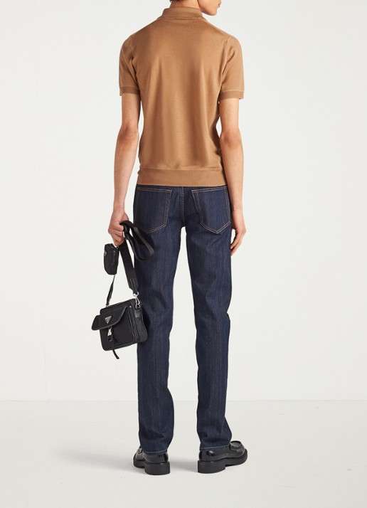 Prada Tapered jeans met donkere wassing - detail 4 indigo