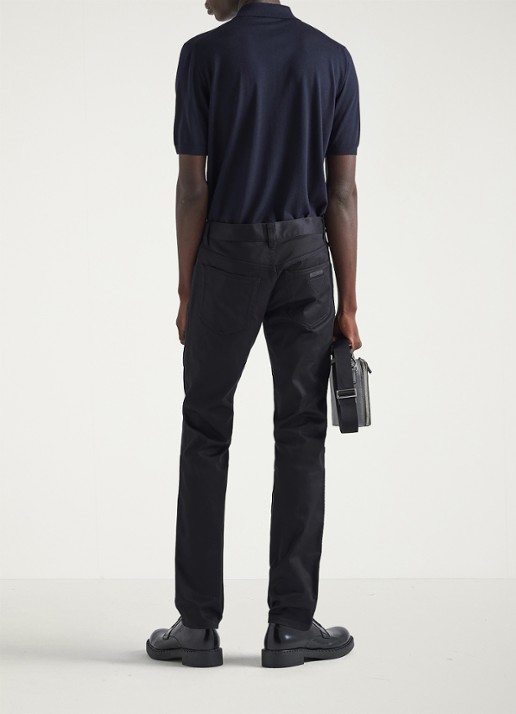 Prada Tapered jeans met stretch - detail 5 zwart
