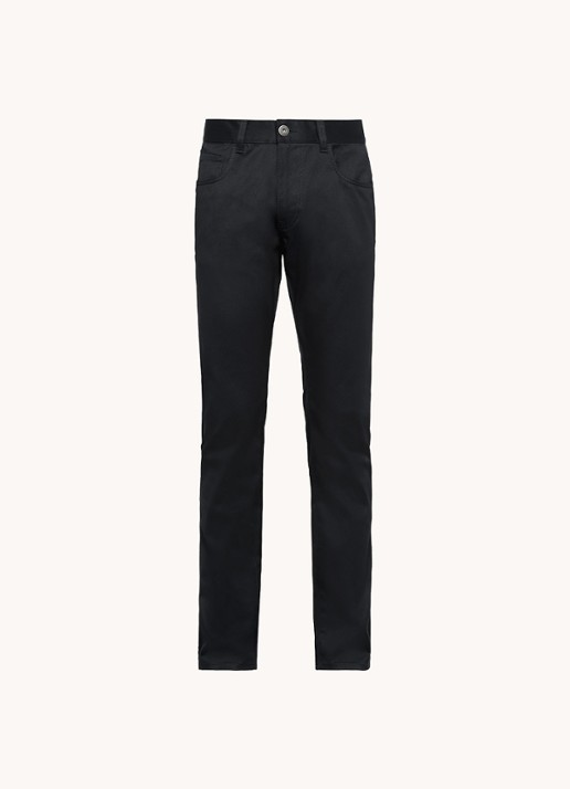Prada Tapered jeans met stretch - voorkant zwart