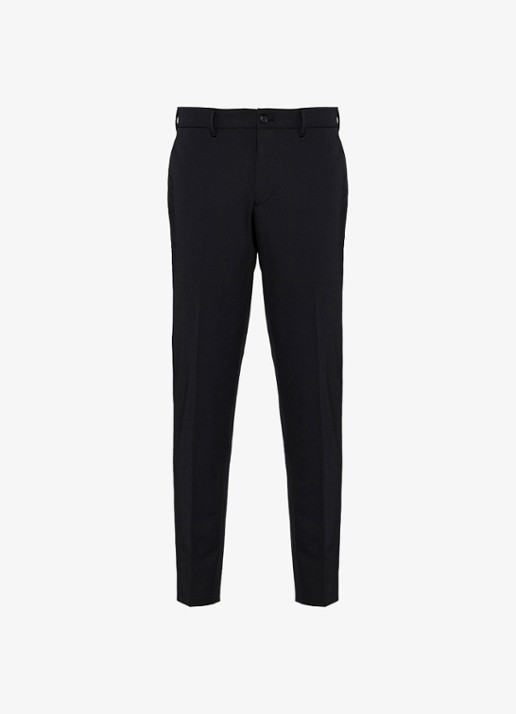 Prada Techno slim fit pantalon met steekzakken - voorkant zwart