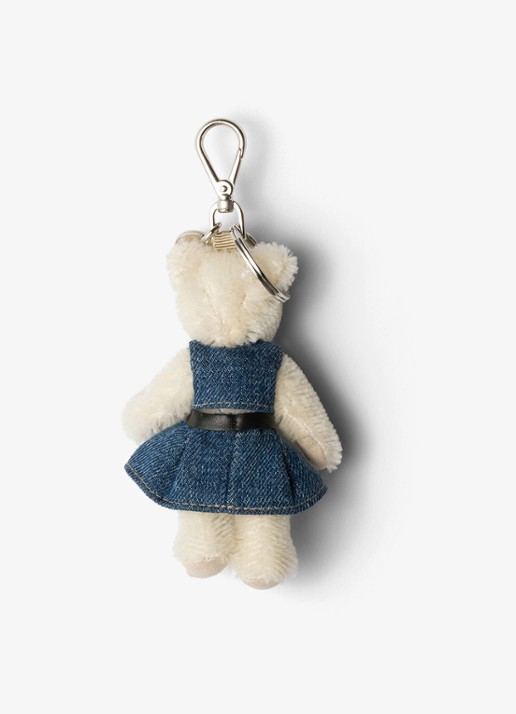 Prada Teddy tasbedel met logo - voorkant 2 wit