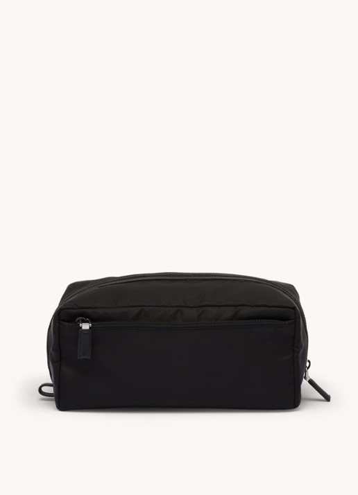 Prada Toilettas met leren details - achterkant 4 zwart