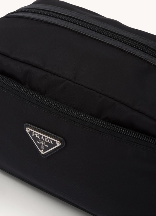 Prada Toilettas met leren details - detail 7 zwart