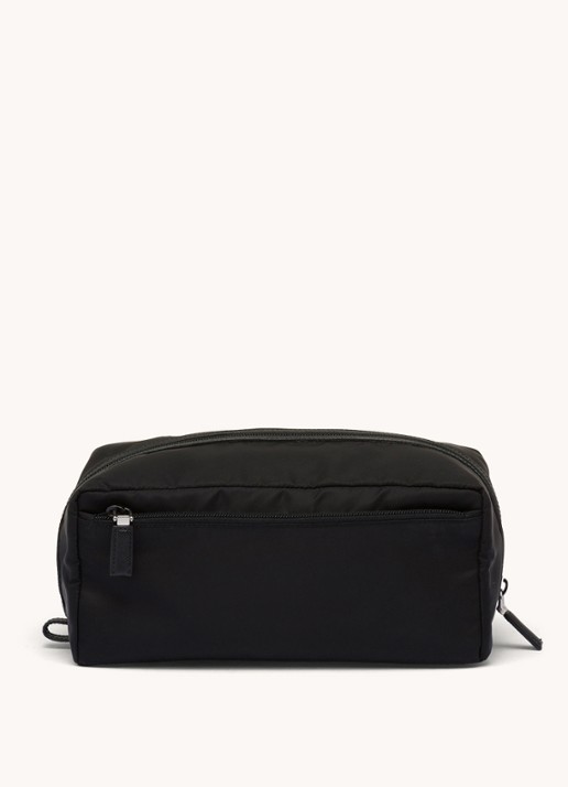 Prada Toilettas met leren details - achterkant 5 zwart