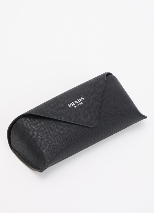 Prada Wayfarer zonnebril gepolariseerd PR C09S - detail 2 zwart