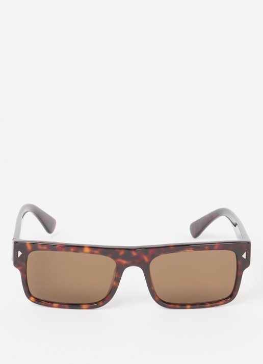 Prada Wayfarer zonnebril gepolariseerd PRA10S - detail 3 donkerbruin