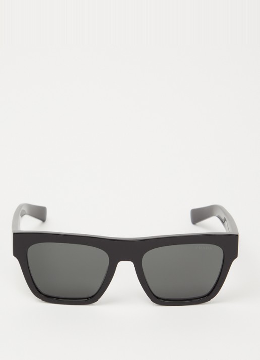 Prada Wayfarer zonnebril PR C03S - detail 2 zwart