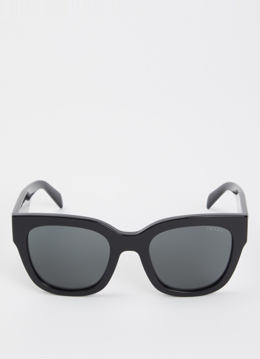 Prada Wayfarer zonnebril PR C04S - detail zwart