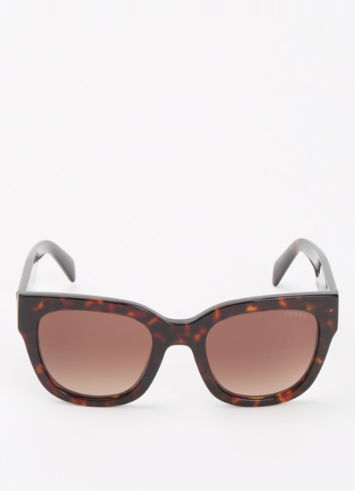 Prada Wayfarer zonnebril PR C04S - detail donkerbruin
