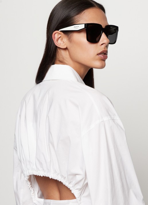 Prada Wayfarer zonnebril PR24Z - voorkant 5 zwart