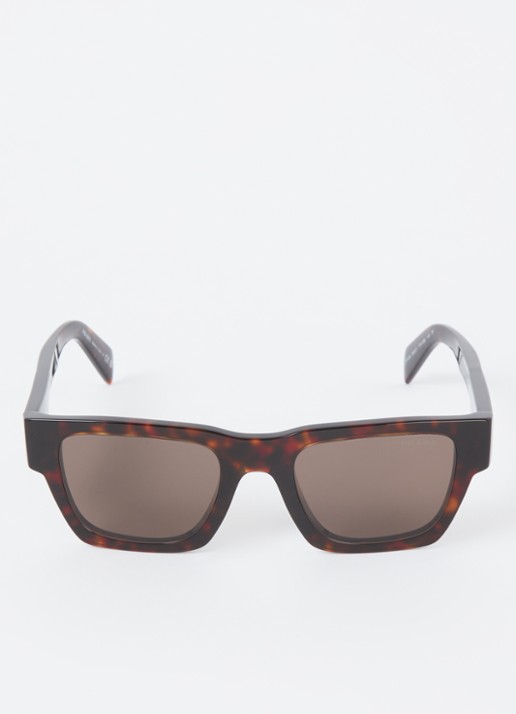 Prada Wayfarer zonnebril PRA06S - detail 3 donkerbruin