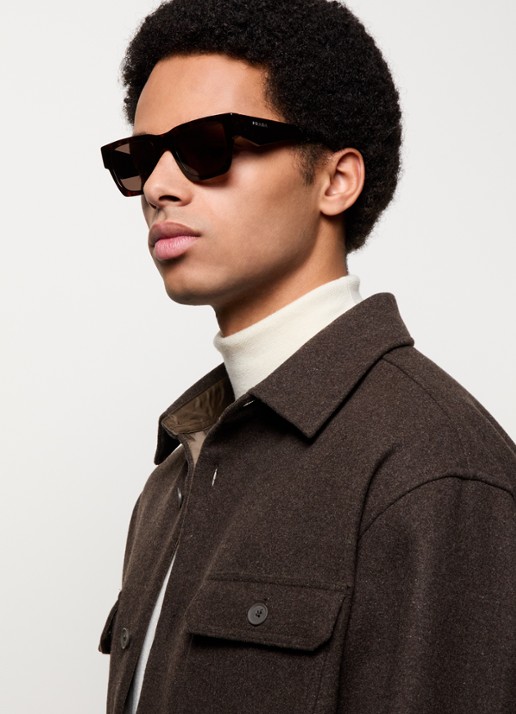 Prada Wayfarer zonnebril PRA06S - voorkant 2 donkerbruin