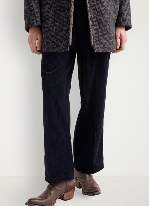 Prada Wide fit pantalon van corduroy