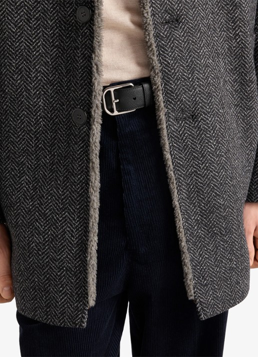 Prada Wide fit pantalon van corduroy - detail 2 donkerblauw