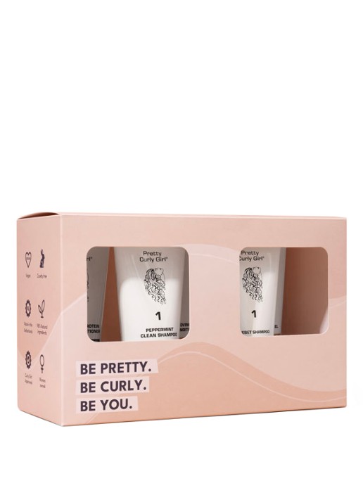 Pretty Curly Girl Curly Girl Method Proteïne Starter Set - verzorgingsset - voorkant undefined