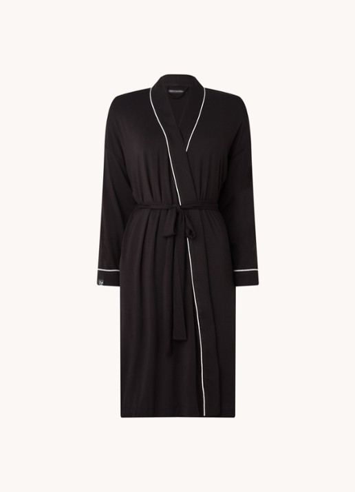 Pretty You Kimono met strikceintuur - voorkant zwart