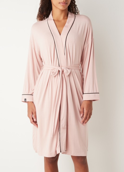 Pretty You Kimono met strikceintuur - detail 4 roze