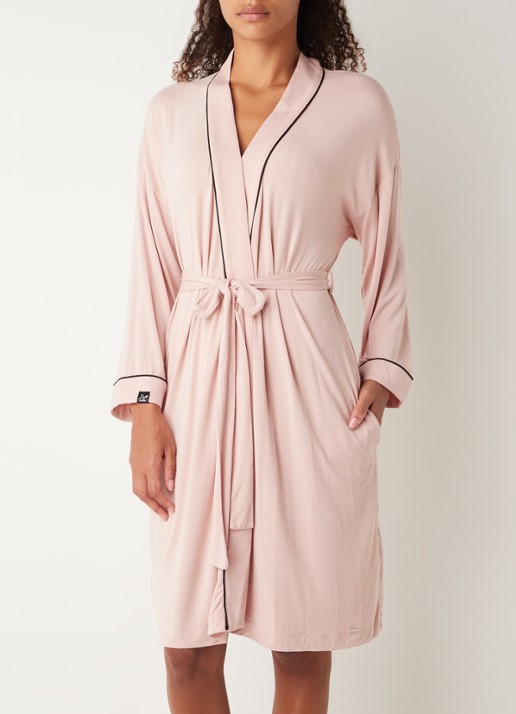 Pretty You Kimono met strikceintuur - voorkant roze