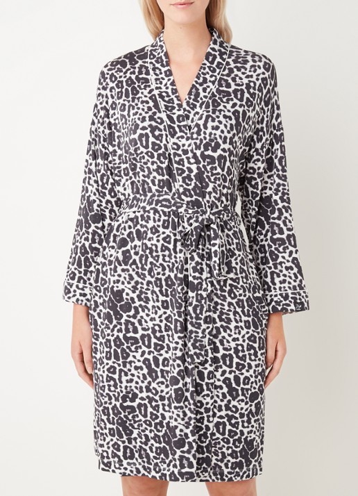 Pretty You Kimono met strikceintuur - detail antraciet