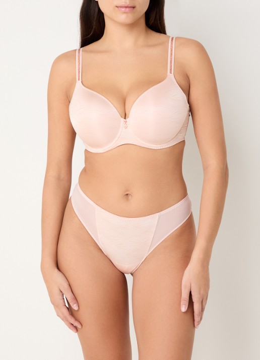 PrimaDonna Briana voorgevormde beugel bh met print - voorkant 2 zalmroze