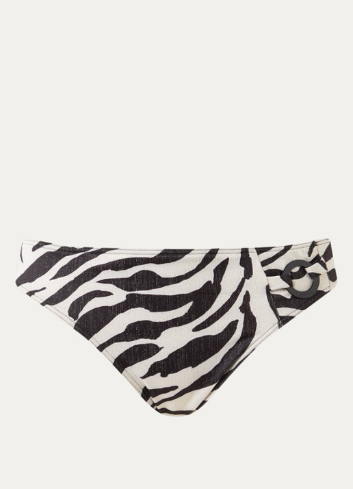 PrimaDonna Dalice bikinislip met zebraprint en lurex - voorkant wit