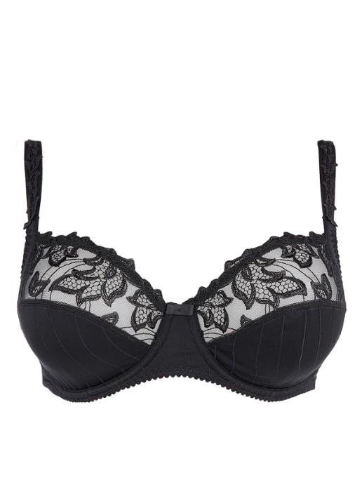 PrimaDonna Deauville beugel bh met borduring - voorkant 11 zwart
