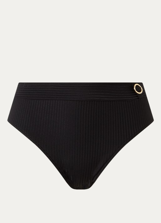 PrimaDonna Delray hipster bikinislip met structuur - voorkant zwart