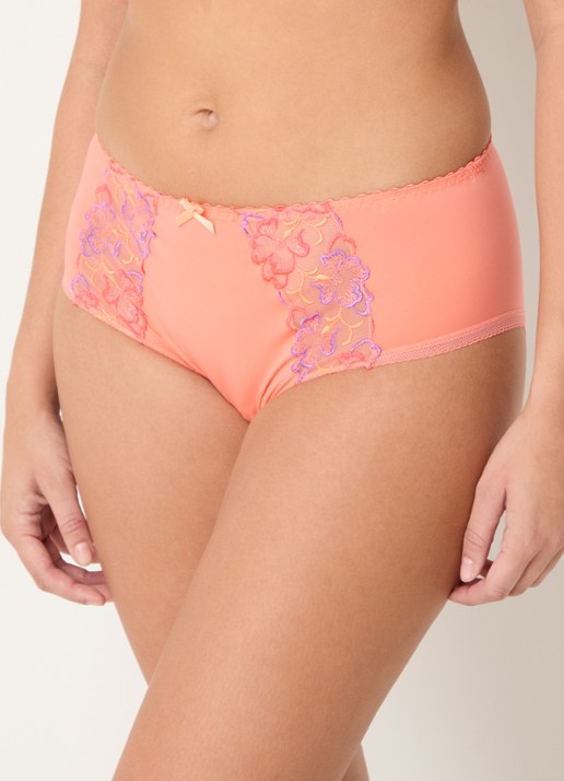 PrimaDonna Devdaha high waisted bikinislip met bloemborduring