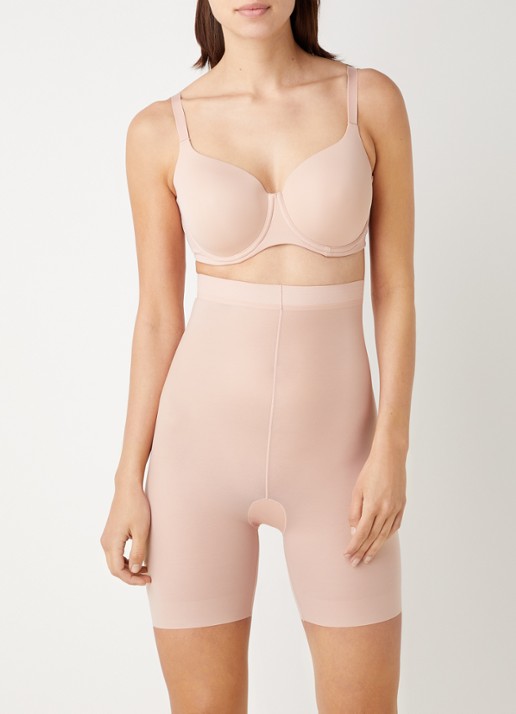 PrimaDonna Figuras high waisted corrigerende short - voorkant 6 lichtroze